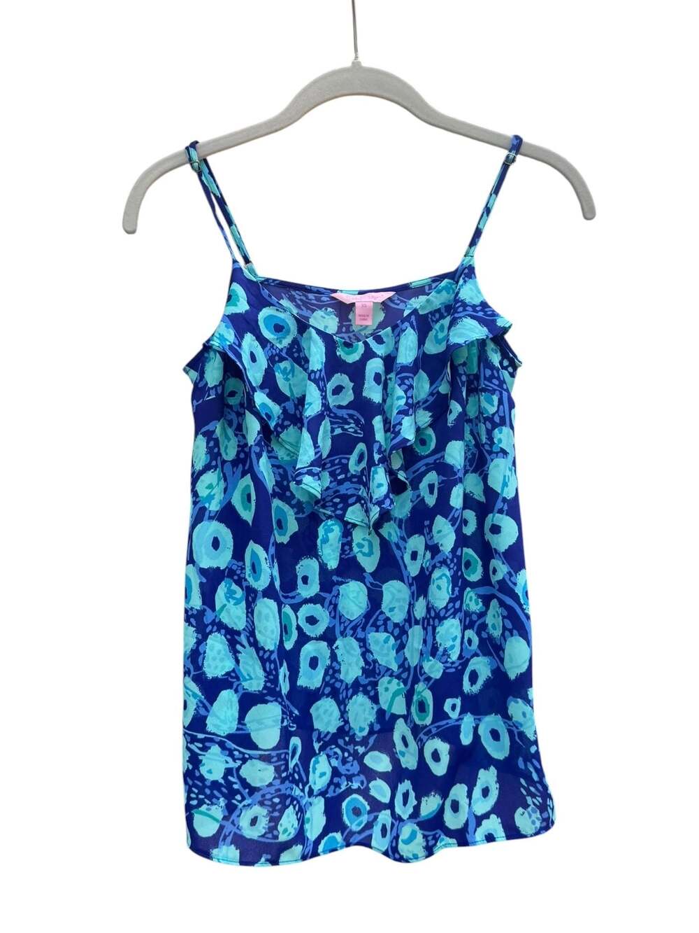 Lilly Pulitzer Sea Urchin Print Ruffle Tank Top